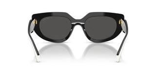 Prada Pr D02s Women Black Cat Eye Sunglasses