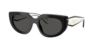 Prada Pr D02s Women Black Cat Eye Sunglasses
