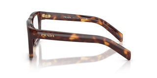 Prada PR D02V men Havana Rectangle Eyeglasses