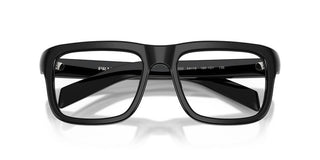 Prada PR D02V men Black Rectangle Eyeglasses