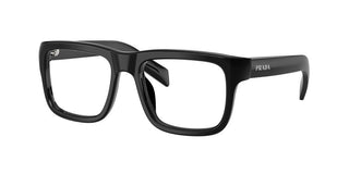 Prada PR D02V men Black Rectangle Eyeglasses