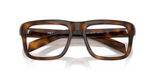 Prada PR D02V men Havana Rectangle Eyeglasses