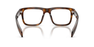Prada PR D02V men Havana Rectangle Eyeglasses