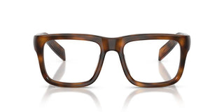 Prada PR D02V men Havana Rectangle Eyeglasses