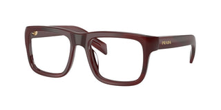Prada PR D02V men Havana Rectangle Eyeglasses