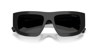 Prada Pr D04su Women Black Rectangle Sunglasses