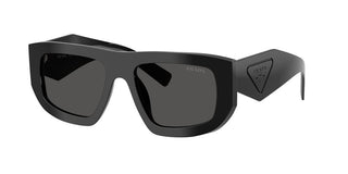 Prada Pr D04su Women Black Rectangle Sunglasses