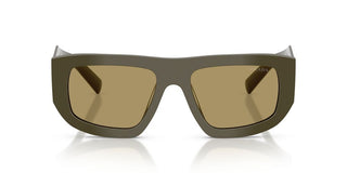 Prada Pr D04su Women Green Rectangle Sunglasses