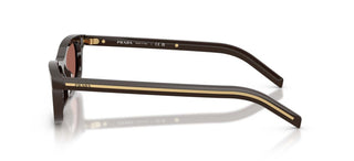 Prada PR D05S women Brown Rectangle Sunglasses