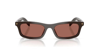 Prada PR D05S women Brown Rectangle Sunglasses