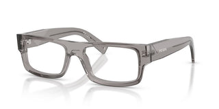 Prada PR D06V men Grey Rectangle Eyeglasses