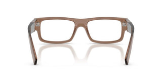 Prada PR D06V men Brown Rectangle Eyeglasses