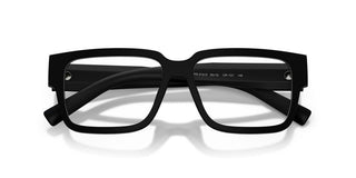 Prada PR D10VD men Black Squared Eyeglasses