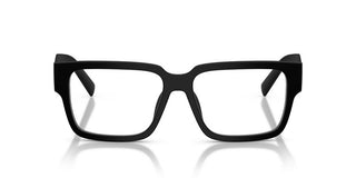 Prada PR D10VD men Black Squared Eyeglasses