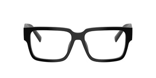 Prada PR D10VD men Black Squared Eyeglasses