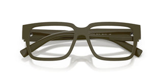 Prada PR D10VD men Green Squared Eyeglasses