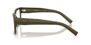 Prada PR D10VD men Green Squared Eyeglasses