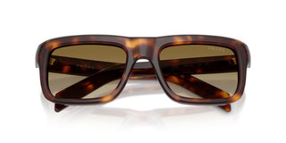 Prada PR D11S men Havana Rectangle Sunglasses
