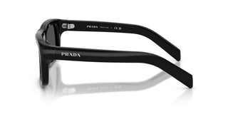Prada PR D11S men Black Rectangle Sunglasses