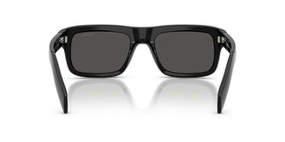 Prada PR D11S men Black Rectangle Sunglasses
