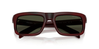 Prada PR D11S men Red Rectangle Sunglasses