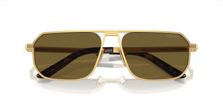 Prada PR A53S men Gold Geometric Sunglasses