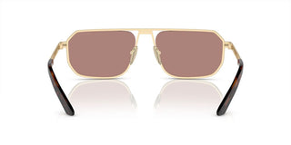 Prada PR A53S men Gold Geometric Sunglasses