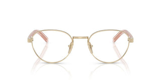 Prada Pr  B53v Women Gold Round Eyeglasses