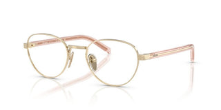 Prada Pr  B53v Women Gold Round Eyeglasses