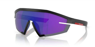 Prada Linea Rossa PS 03ZS men Black Shield Sunglasses