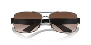Prada Linea Rossa PS 50ZS men Grey Geometric Sunglasses