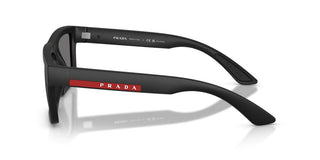 Prada Linea Rossa Ps A07s Men Black Rectangle Sunglasses