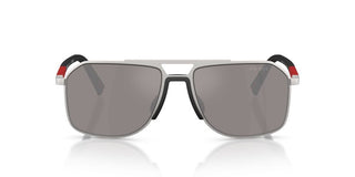 Prada Linea Rossa PS B51S men Silver Pilot Sunglasses
