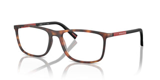 Prada Linea Rossa Ps  03qv Men Havana Rectangle Eyeglasses