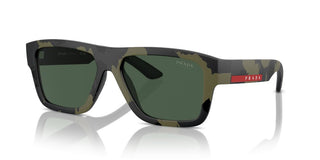 Prada Linea Rossa Ps  04zs Men Green Squared Sunglasses