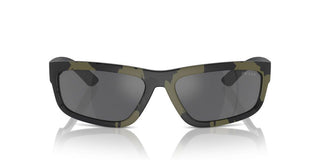 Prada Linea Rossa Ps  05zs Men Green Rectangle Sunglasses