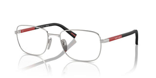 Prada Linea Rossa Ps  52qv Men Silver Pantos Eyeglasses