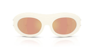 Moncler Ramillon Me8015u Unisex White Oval Sunglasses