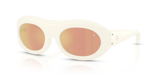 Moncler Ramillon Me8015u Unisex White Oval Sunglasses