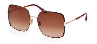 Tom Ford RAPHAELA FT 1006 women Brown Geometric Sunglasses