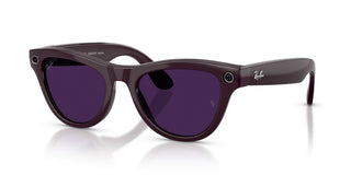 Ray-ban Ray-ban Meta Rw 4014 Skyler Unisex Violet Oval Sunglasses
