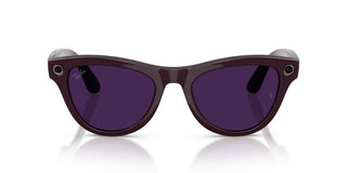 Ray-ban Ray-ban Meta Rw 4014 Skyler Unisex Violet Oval Sunglasses