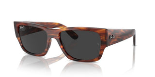 Ray-ban Rb 0947s Unisex Havana Squared Sunglasses