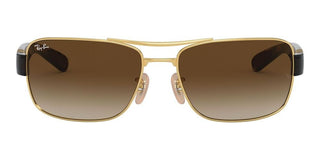 Ray-Ban RB 3522 unisex Gold Geometric Sunglasses