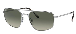 Ray-Ban RB 3666 unisex Silver Pilot Sunglasses