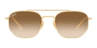 Ray-Ban RB 3707 unisex Gold Pilot Sunglasses
