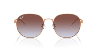 Ray-ban Rb 3727d Unisex Rose Gold Round Sunglasses