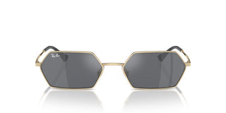 Ray-ban Rb 3728 Unisex Gold Squared Sunglasses