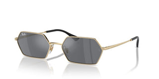 Ray-ban Rb 3728 Unisex Gold Squared Sunglasses