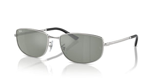 Ray-ban Rb 3732 Unisex Silver Geometric Sunglasses